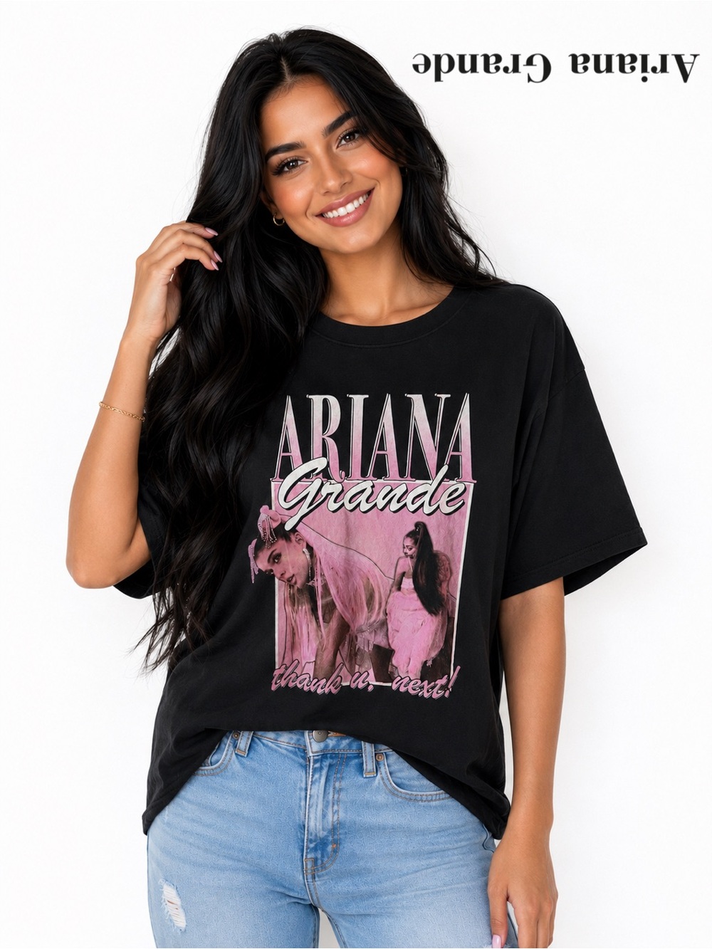 ARIANA GRANDE “Thank U, Next” Sweetener World Tour 2019 Graphic Tee, Size XL